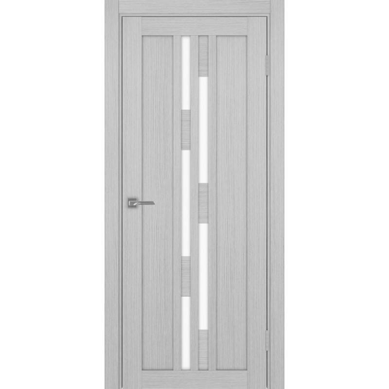 Межкомнатная дверь Турин 551.121, цвет Дуб Серый FL стекло LACбелый, размер 80*200 см.