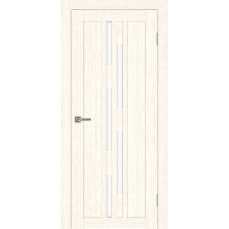 Межкомнатная дверь Турин 551.121, цвет ясень светлый, заполнение LACбелый, размер 200*80 см.