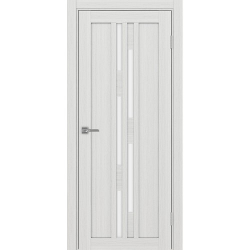 Турин 551.121, цвет Ясень серебристый стекло LACбелый, размер 80*200 см.