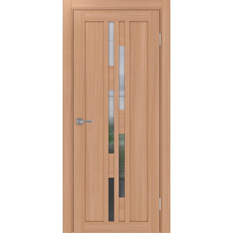 Межкомнатная дверь Турин 551.121, цвет ясень тёмный, заполнение Мору, размер 200*80 см.