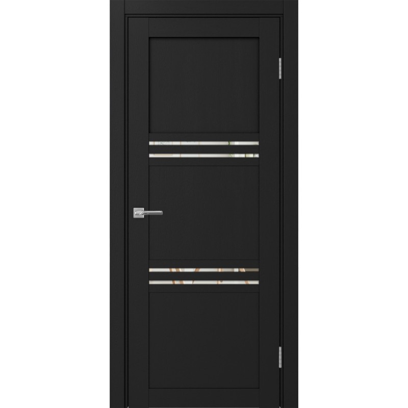 Межкомнатная дверь Турин 553.12, цвет Антрацит стекло Зеркало/Зеркало, размер 80*200 см.