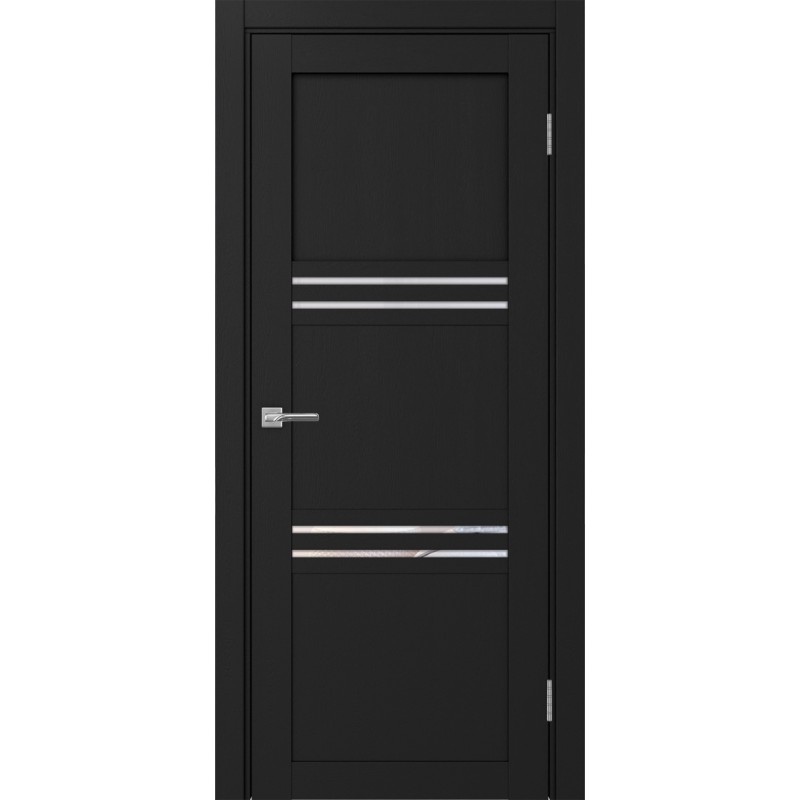 Межкомнатная дверь Турин 553.12, цвет Антрацит стекло Прозрачное, размер 80*200 см.