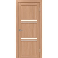 Турин 553.12, цвет ясень тёмный, стекло LACбелый, размер 80*200 см.