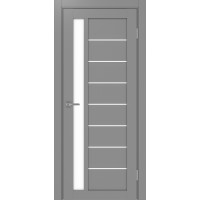 Турин 554.21, цвет Серый стекло LACбелый, размер 80*200 см.