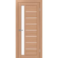 Турин 554.21, цвет ясень тёмный, стекло LACбелый, размер 80*200 см.