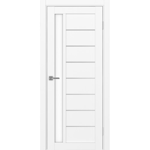 Турин 554АПП.21, цвет Белый снежный молдинг алюм.хром стекло LACбелый, размер 80*200 см.