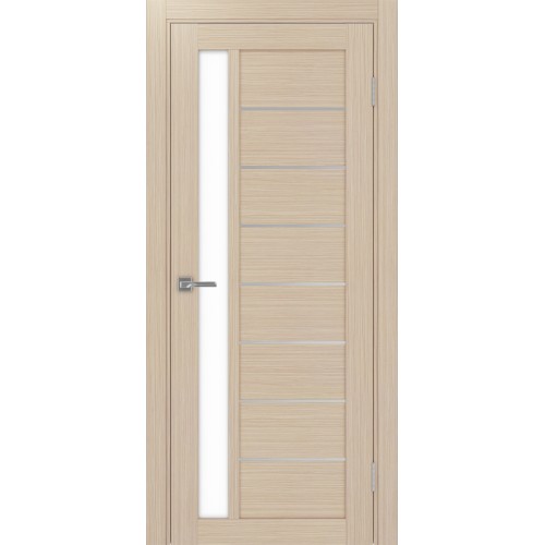 Турин 554АПП.21, цвет Дуб беленый FL, молдинг алюм.хром стекло LACбелый, размер 80*200 см.