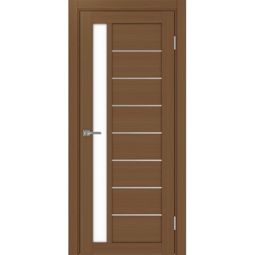 Турин 554АПП.21, цвет Орех NL молдинг алюм.хром стекло LACбелый, размер 80*200 см.