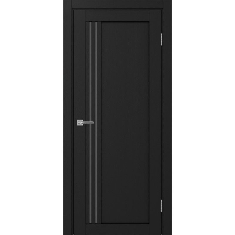 Межкомнатная дверь Турин 555.21, цвет Антрацит стекло Графит матовое, размер 80*200 см.