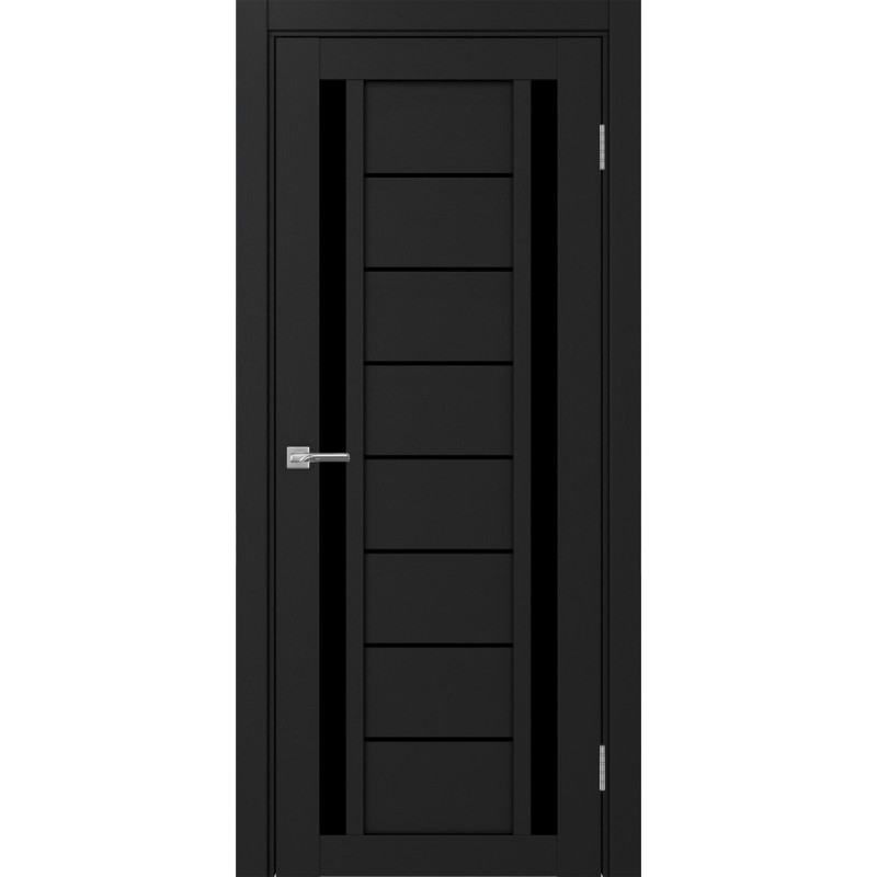 Межкомнатная дверь Турин 558.212, цвет Антрацит стекло LACчерный, размер 80*200 см.