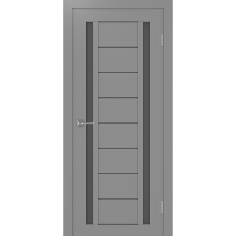 Межкомнатная дверь Турин 558.212, цвет серый, заполнение Графит матовое, размер 200*80 см.