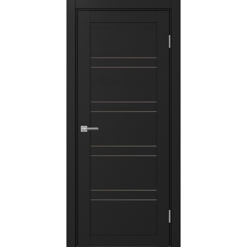 Межкомнатная дверь Турин 560.12, цвет Антрацит стекло Бронза матовое, размер 80*200 см.