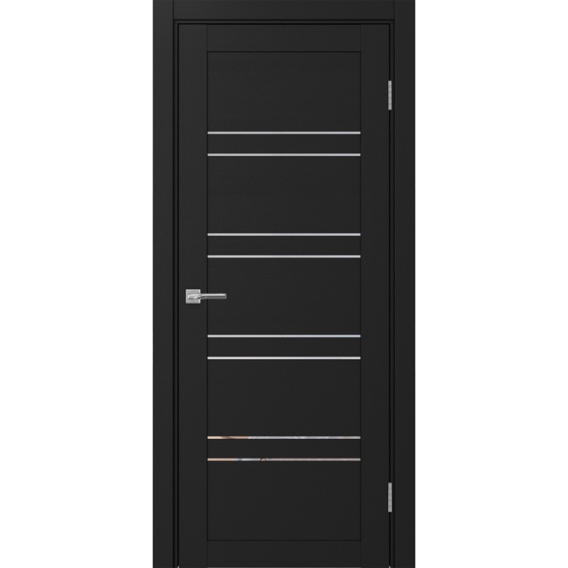 Межкомнатная дверь Турин 560.12, цвет Антрацит стекло Прозрачное, размер 80*200 см.