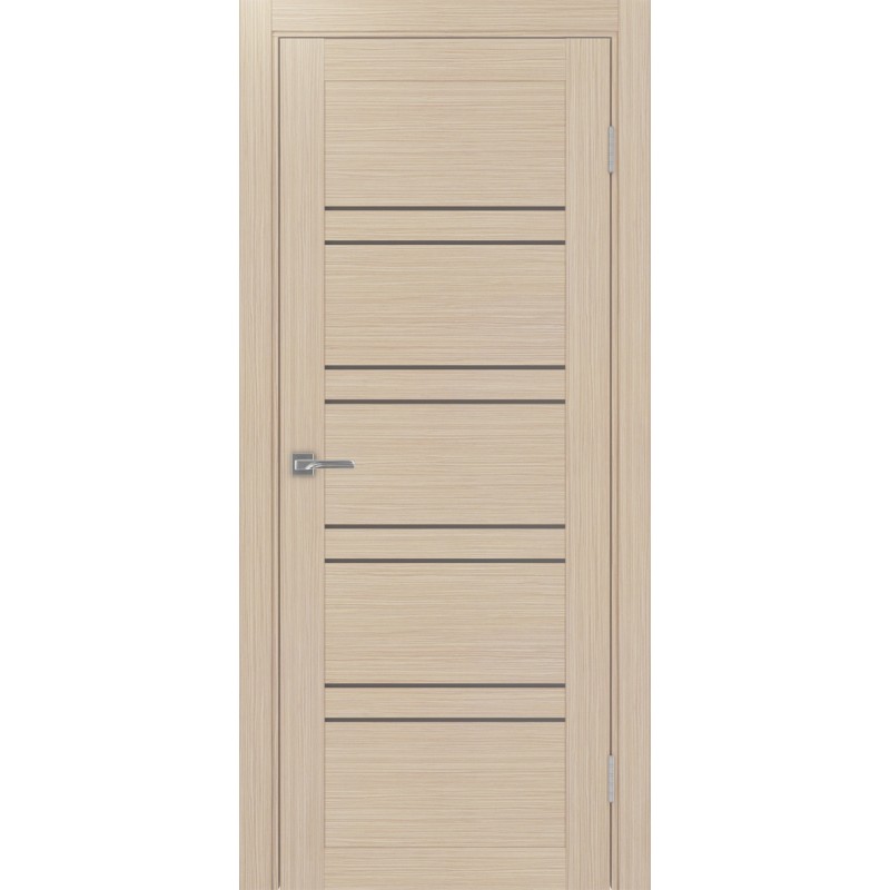 Межкомнатная дверь Турин 560.12, цвет Дуб беленый FL стекло Бронза матовое, размер 80*200 см.