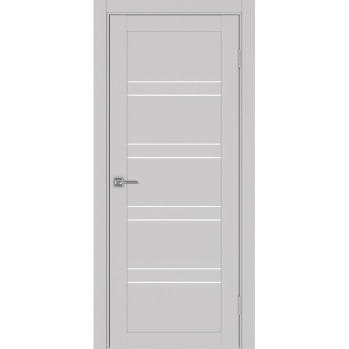 Турин 560.12, цвет Пепельный стекло LACбелый, размер 80*200 см.