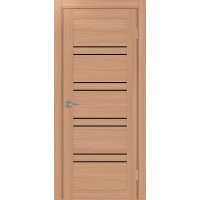 Турин 560.12, цвет ясень тёмный, стекло LACчерный, размер 80*200 см.