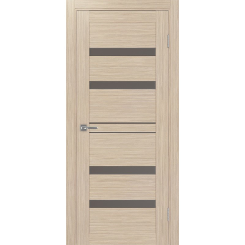 Межкомнатная дверь Турин 561.12, цвет Дуб беленый FL стекло Бронза матовое, размер 80*200 см.