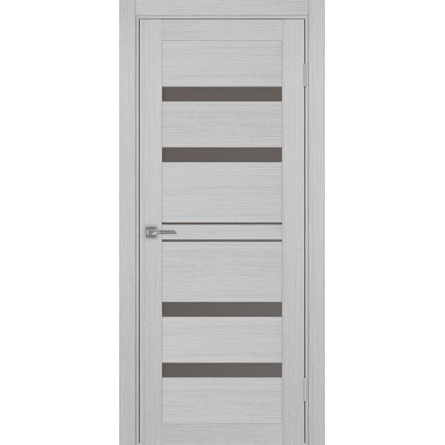 Турин 561.12, цвет Дуб Серый FL стекло Бронза матовое, размер 80*200 см.