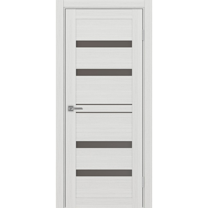 Межкомнатная дверь Турин 561.12, цвет ясень серебристый, заполнение Бронза матовое, размер 200*80 см.