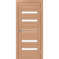 Турин 561.12, цвет ясень тёмный, стекло LACбелый, размер 80*200 см.