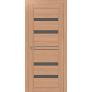 Турин 561.12, цвет ясень тёмный, стекло Графит матовое, размер 80*200 см.