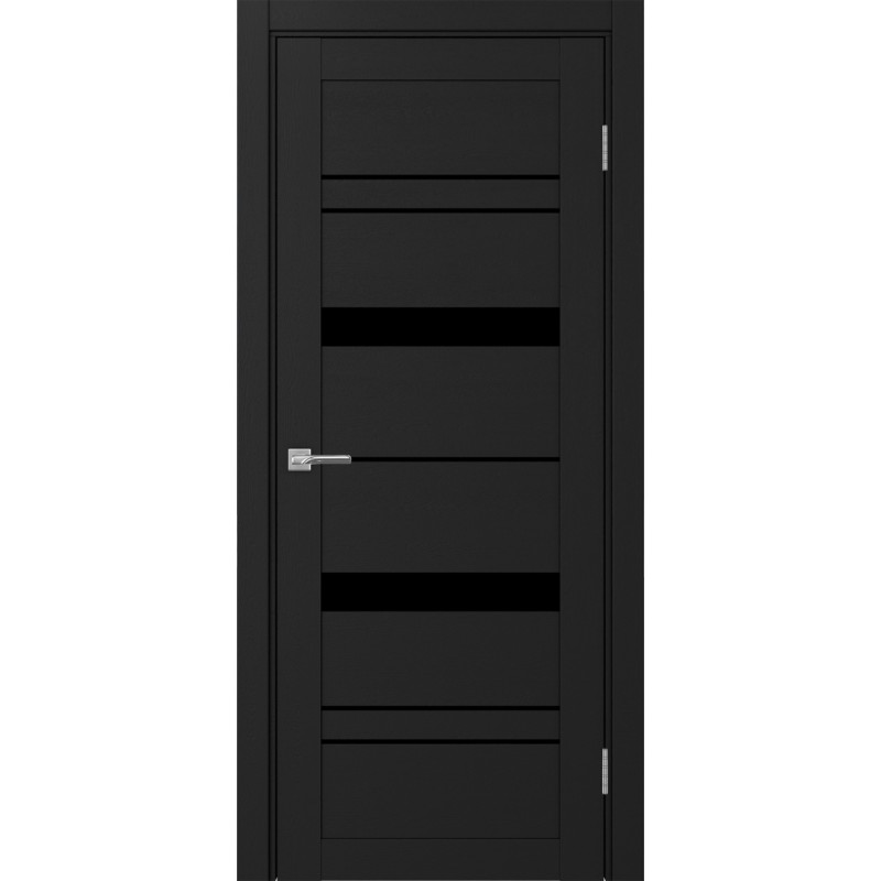 Межкомнатная дверь Турин 562.12, цвет Антрацит стекло LACчерный, размер 80*200 см.