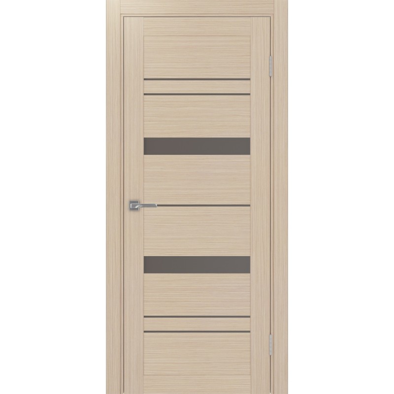 Межкомнатная дверь Турин 562.12, цвет Дуб беленый FL стекло Бронза матовое, размер 80*200 см.