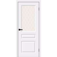 Скинни-15 цвет White Pro, стекло White Сrystal, покрытие Винил, размер 200*80 см.