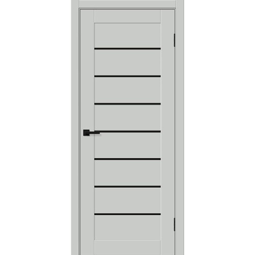 Браво-22 цвет Grey Silk, стекло Black Shine, размер 200*80 см.