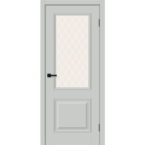 Классик-13 цвет Grey Silk, стекло White Сrystal, размер 200*80 см.