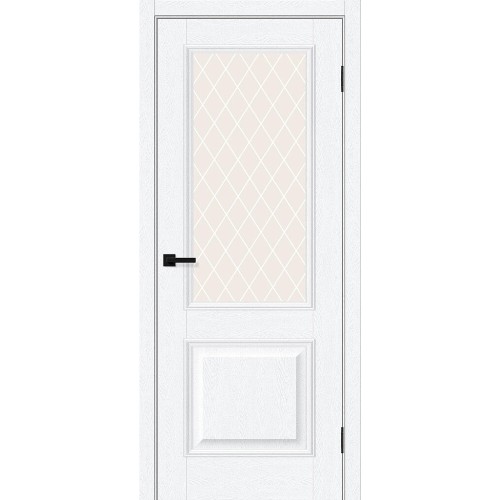 Классик-13 цвет White Silkwood, стекло White Сrystal, размер 200*80 см.