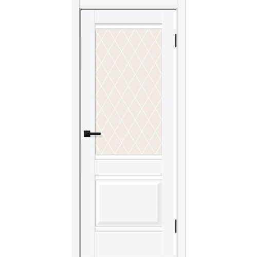 Прима-3 цвет White Silk, стекло White Сrystal, размер 200*80 см.