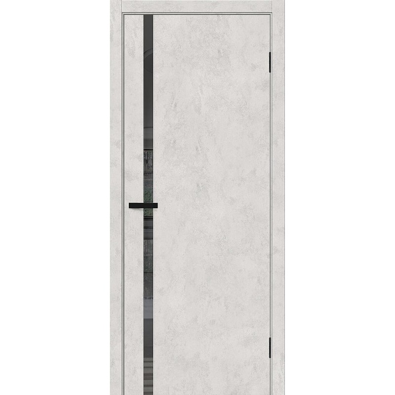 Межкомнатная дверь Браво-1.55 цвет Look Art, стекло Mirox Grey, покрытие Эко-шпон, размер 200*80 см.