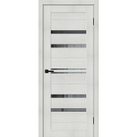 Браво-30 цвет Bianco Melinga, стекло Mirox Grey, покрытие Эко-шпон, размер 200*80 см.