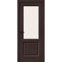 Неоклассик-33 цвет Wenge Melinga, стекло White Сrystal, покрытие Эко-шпон, размер 200*80 см.