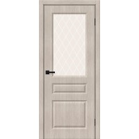 Скинни-15 цвет Cappuccino Melinga, стекло White Сrystal, покрытие Эко-шпон, размер 200*80 см.