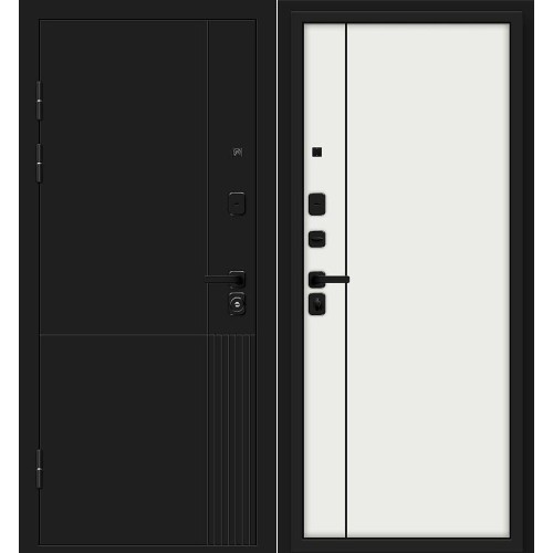 Металлическая Optim Z-2 Нео Муар черный/Белый 205*86 левая