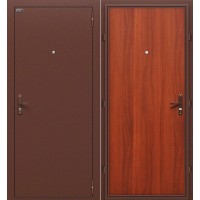 Металлическая дверь Эконом Антик Медь/Л-11 (ИталОрех) 205*96 правая