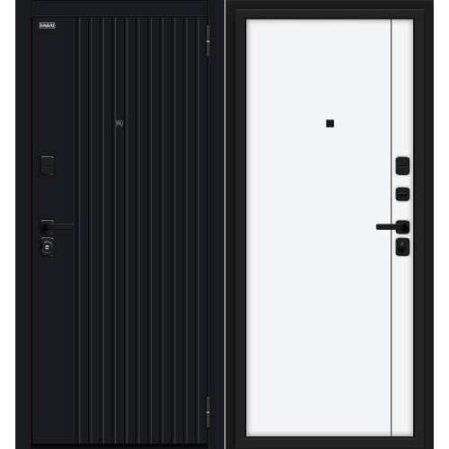 Джентл/S Black Black Shell/White Silk 205*86 правая