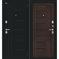 Металлическая дверь Проф Букле черное/Wenge Veralinga 205*86 правая