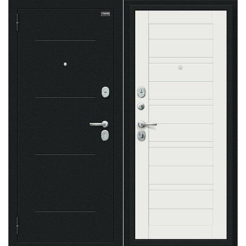 Сити Kale Букле черное/Off-white 205*96 левая