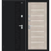 Thermo Техно Д2/BChrome Букле черное/Cappuccino Melinga 205*86 левая